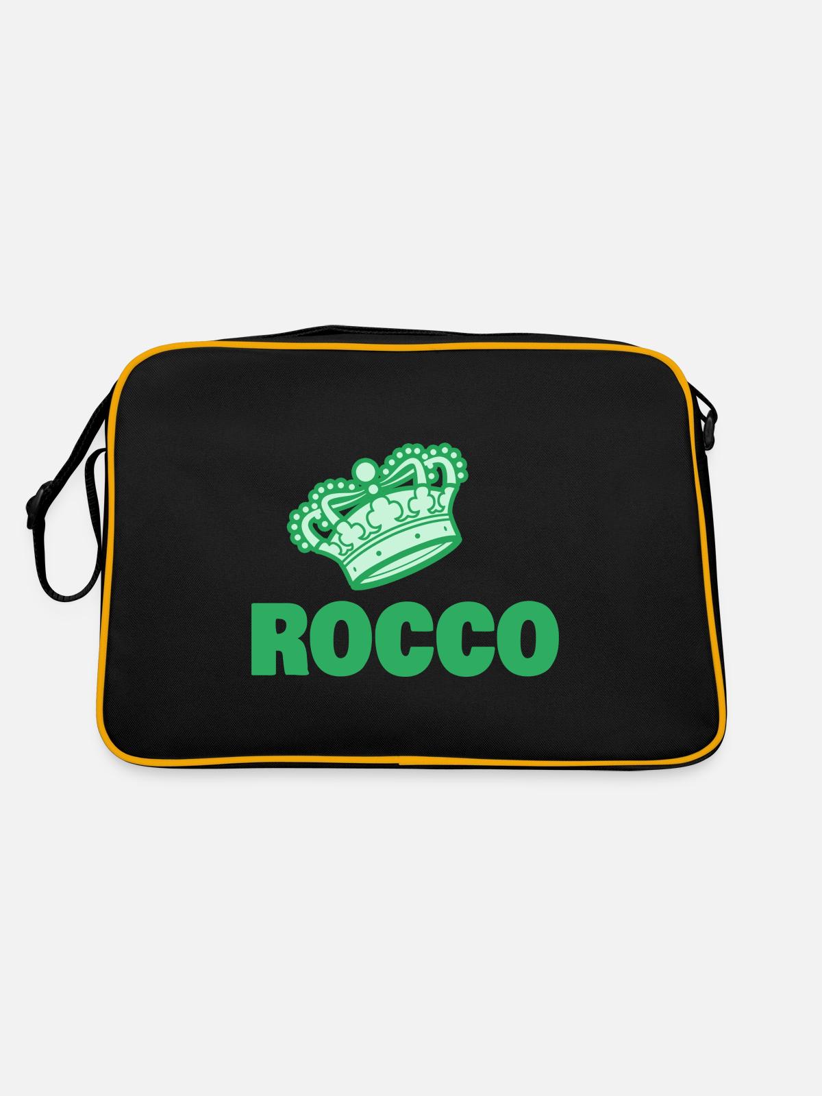 Rocco comme prénom - Sac Retro - noir/or - Dos