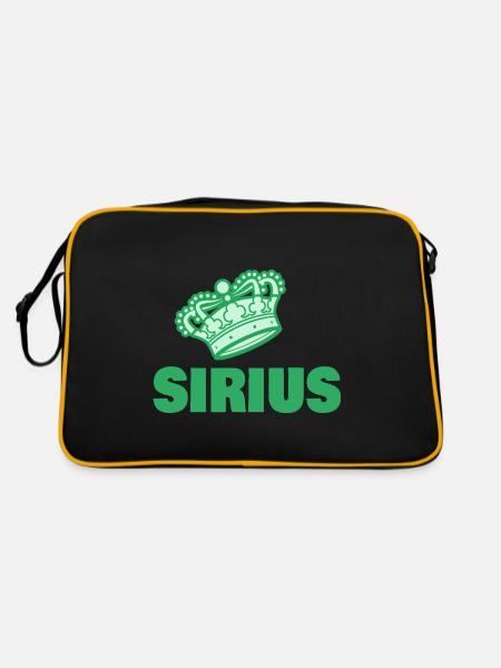 Gift for Sirius - Retro Bag - black/gold - Back