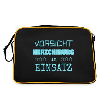 Chirurgien cardiaque comme vocation - Sac Retro - noir/or - Dos