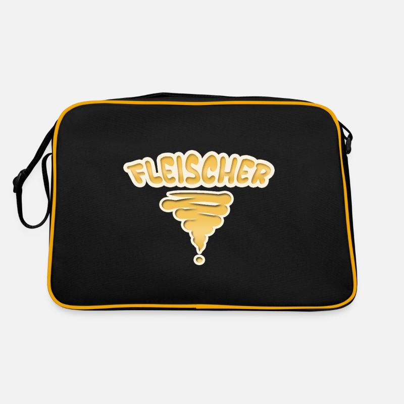 Beruf Fleischer Retro Tasche