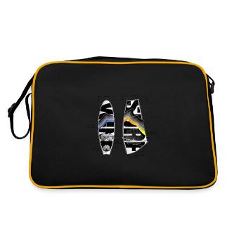Cool Planche et Voile de Windsurf Vagues Soleil - Sac Retro - noir/or - Dos