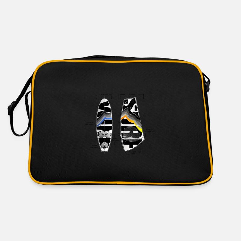 Cool Board and Sailing windsurfing waves Sun Retro Bag