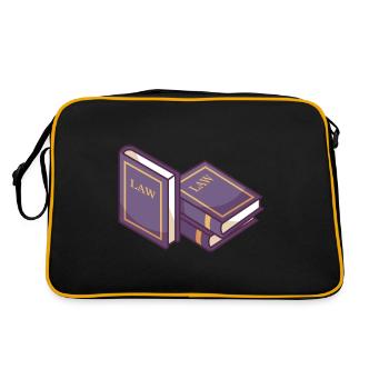 Law Books - Retro Bag - black/gold - Back