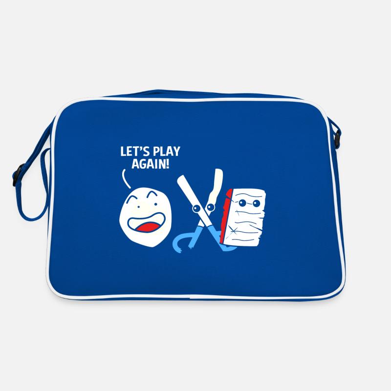 Schere Stein Papier Retro Tasche