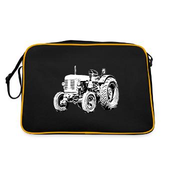 Tracteur RS14 Steyr Austria /Agriculteur / Enfant du village - Sac Retro - noir/or - Dos