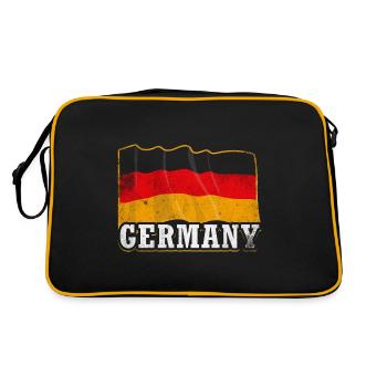 Allemagne - Sac Retro - noir/or - Dos