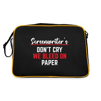 Scénariste We Bleed on Paper - Sac Retro - noir/or - Dos