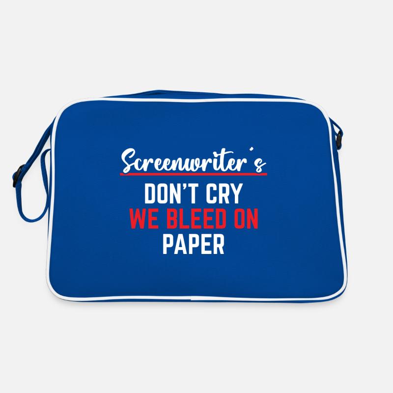 Screenwriter We Bleed on Paper Retro Bag