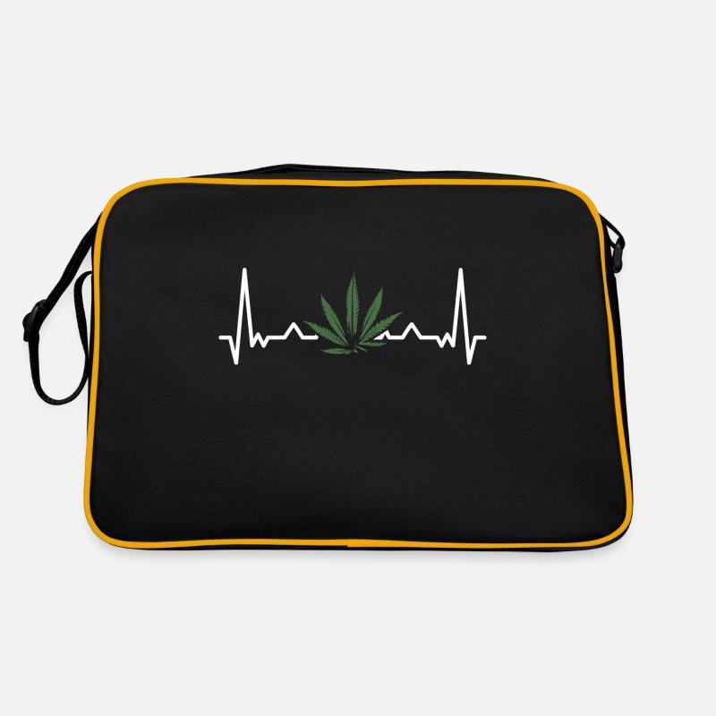 Heartbeat Weed Canabis Retro Bag