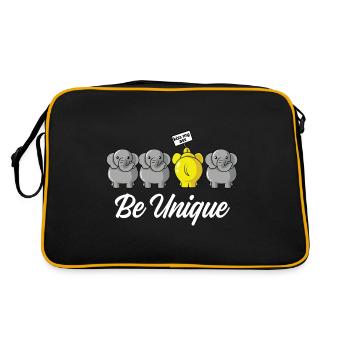Be unique Exceptional Person. Poison - Retro Bag - black/gold - Back