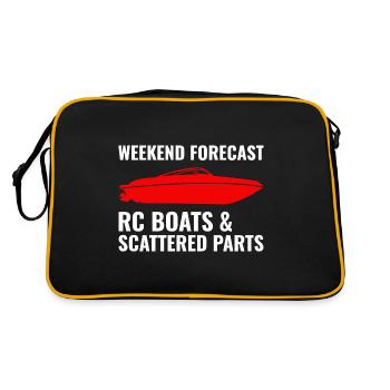 Rc Boat Racing Electric Powerboat Speedboat Race - Retro Bag - black/gold - Back