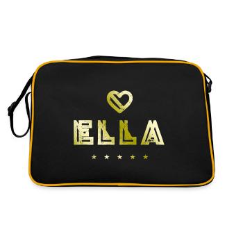 Ella Herz - Sac Retro - noir/or - Dos