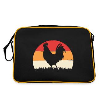 Hühnerflüsterer Chuchoteur de poulet - Sac Retro - noir/or - Dos
