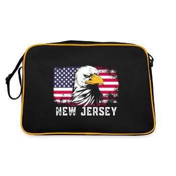 New Jersey - Sac Retro - noir/or - Dos