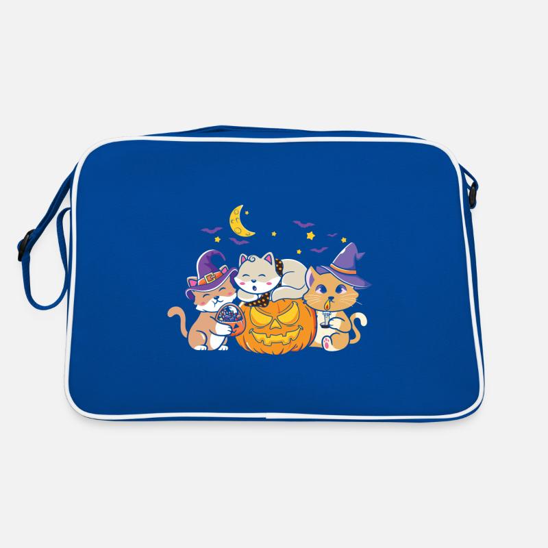 Halloween Cat Witch Retro Bag