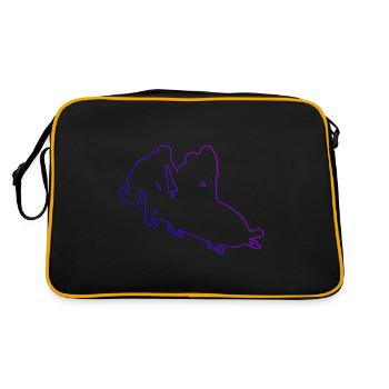 Bobsleigh bobsleigh bobsleigh féminin bobsleigh piste bobsleigh - Sac Retro - noir/or - Dos