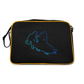 Bobsleigh Piste Bobsleigh Bobsleigh Bobsleigh à deux Bobsleigh Femmes Bobsleigh - Sac Retro - noir/or - Dos