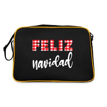 Joyeux Noël, design original du Père Noël - Sac Retro - noir/or - Dos