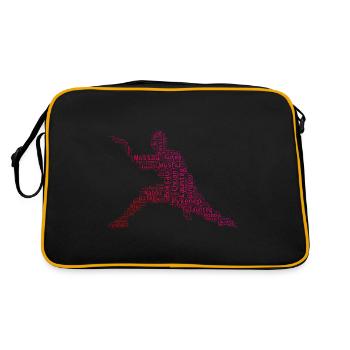 Kungfu Kung Fu Martial Arts Men's Wushu - Retro Bag - black/gold - Back