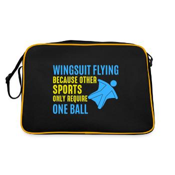 Wingsuit volant Base Jumping Parachutisme Wingsuit - Sac Retro - noir/or - Dos
