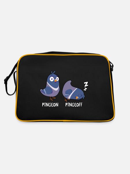 Pingeon Pingeoff - Retro Tasche - Schwarz/Gold