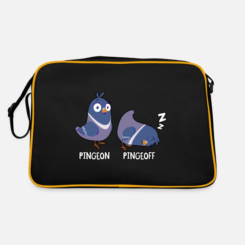 Pingeon Pingeoff - Retro Tasche - Schwarz/Gold
