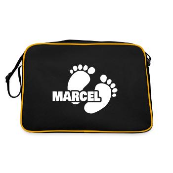 Naissance Marcel - Sac Retro - noir/or - Dos