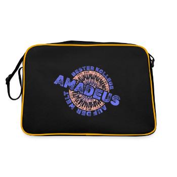 Mitarbeiter Amadeus - Retro Tasche - Schwarz/Gold - Hinten