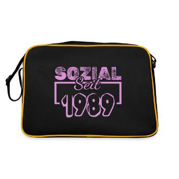 Travailleur social 1989 - Sac Retro - noir/or - Dos