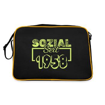 Travailleur social 1958 - Sac Retro - noir/or - Dos