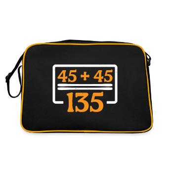 45 + 45 = 135 30 - Retro Bag - black/gold - Back