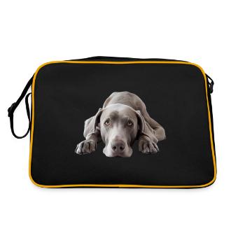Weimaraner - Retro Bag - black/gold - Back