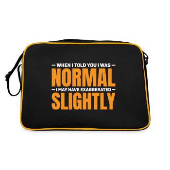 Ma « normalité » pourrait être une exagération 3 - Sac Retro - noir/or - Dos