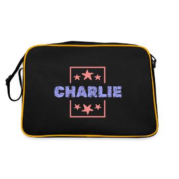 Charlie dans le rôle de Charlie - Sac Retro - noir/or - Dos