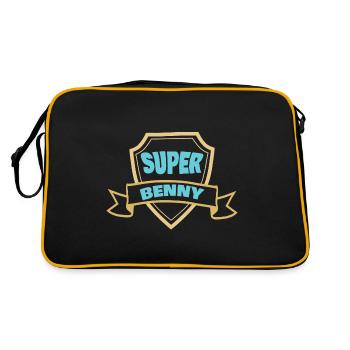 Prénom Benny - Sac Retro - noir/or - Dos