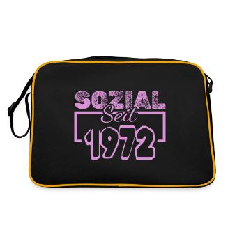 Travailleur social 1972 - Sac Retro - noir/or - Dos