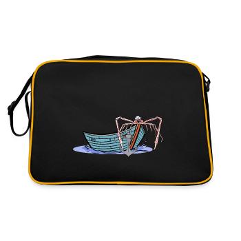 marin marin marin marin Moin ahoy crabe - Sac Retro - noir/or - Dos