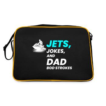 Jet Ski Papa Humour Sports nautiques Plaisir d’été - Sac Retro - noir/or - Dos