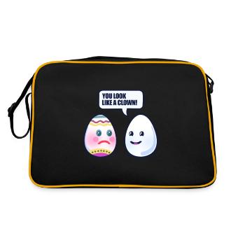 Pâques Oeuf de Pâques - Sac Retro - noir/or - Dos