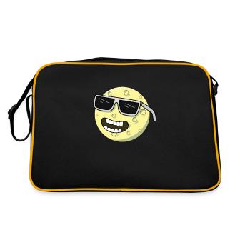 Moon sunglasses laugh - Retro Bag - black/gold - Back