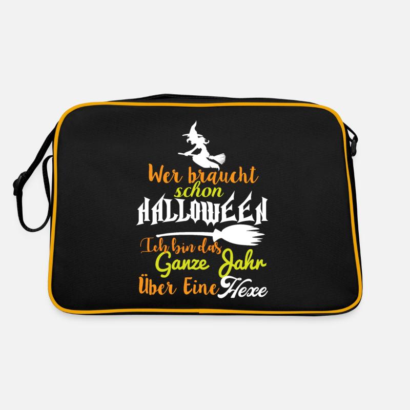 Ich bin eine Hexe Retro Tasche