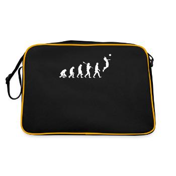 Volleyball Evolution - Retro Tasche - Schwarz/Gold - Hinten