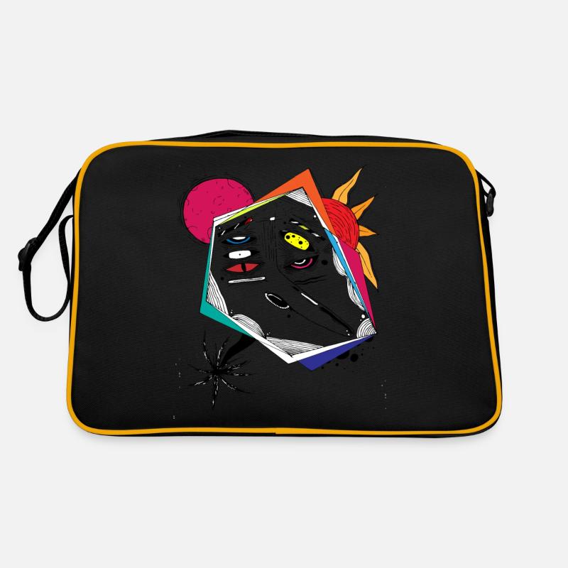 abstract art face gift shirt Retro Bag