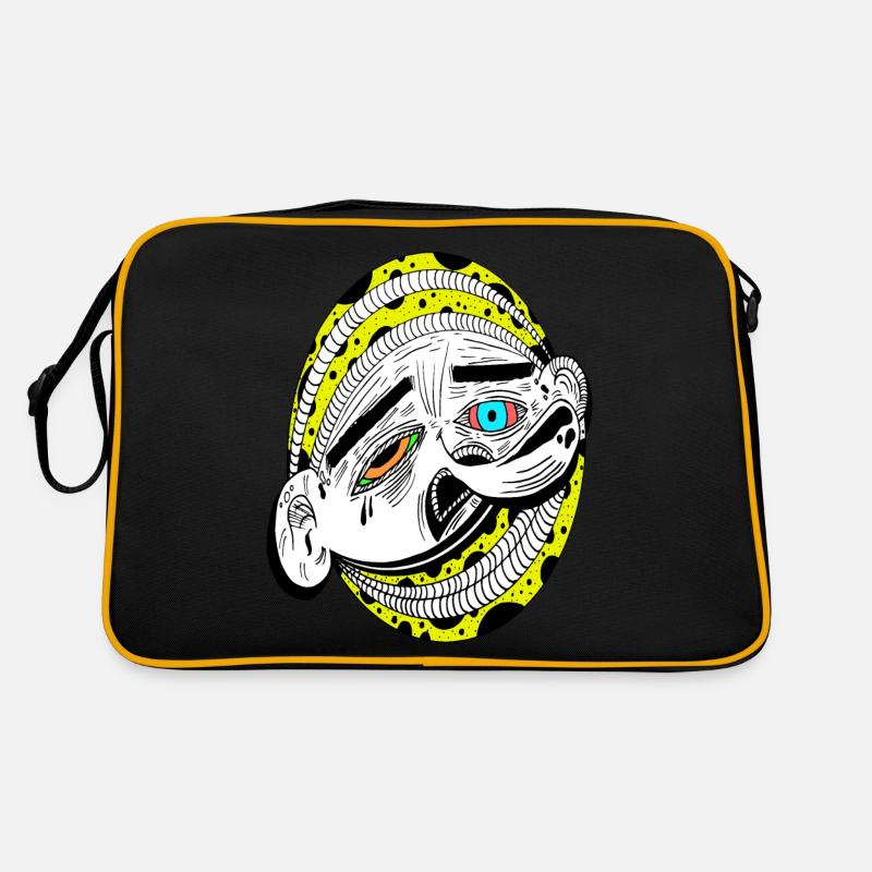 abstract face art gift shirt Retro Bag