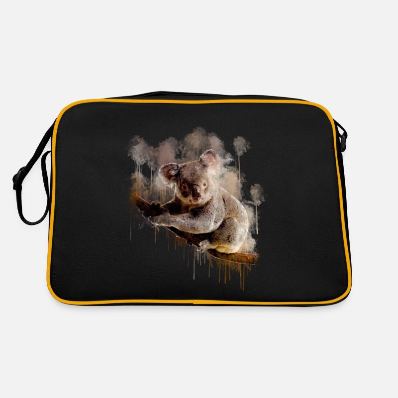 Chemise cadeau australie Koala Bear - Sac Retro - noir/or