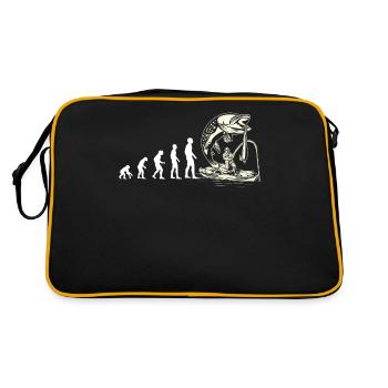 Evolution canot pêcheur blanc - Sac Retro - noir/or - Dos