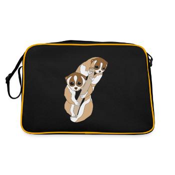 Loris lent - Sac Retro - noir/or - Dos