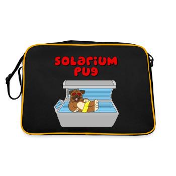 solarium mops pug - Sac Retro - noir/or - Dos