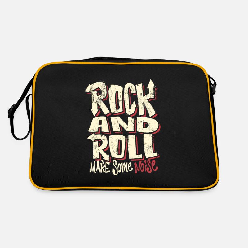 Rock and roll - Retro Bag - black/gold