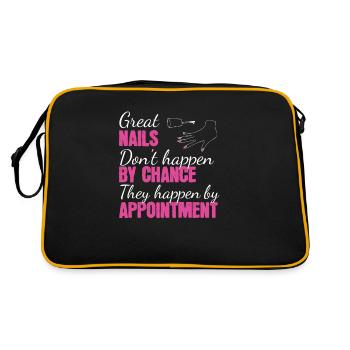 Great Nails Don't Happen By Chance Nail Design - Retro Bag - black/gold - Back